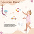 Pacifier Clip for Boys Girls Floral Daisy Macrame Paci Clip Pacifier Holder Leash Boho Wooden Clips Handmade Braided