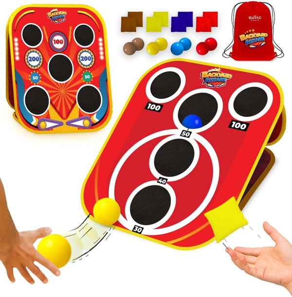 Swooc Games - Backyard Arcade | 2-in-1 Bean Bag Toss Game for