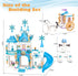 Girls Castle Building Blocks Toys Set - 377 Pieces Ice Princess Castle Construction, Snow Castle Building Bricks, Gift