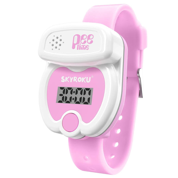 SKYROKU Potty Training Watch for Toddlers – Music & Light Reminders, Silicone Adjustable Strap, Rechargeable, Cute