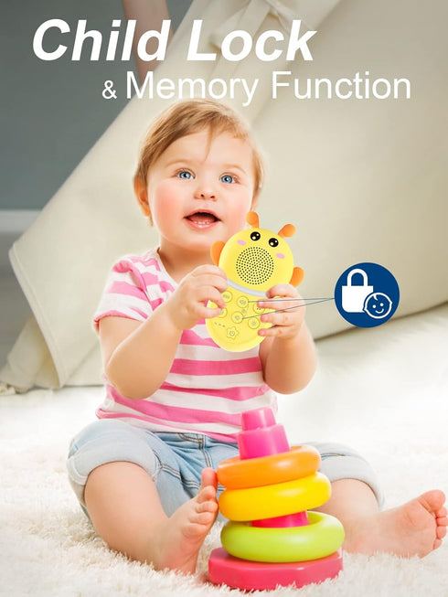 Portable Sound Machine for Baby,White Noise Sound Machine for Babies and Kids,Rechargeable Lullaby Machine