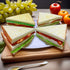 Generic 4PCS Simulation Food Artificial Vegetable Sandwich,Faux Vegetable Sandwich, Fake Food Bread Model Photography