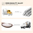 Alloy Mini Construction Vehicles, 8Pcs Die-cast Set, Excavators, Mixer Truck, Bulldozers, Pull Back Toys for Kids