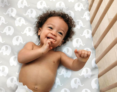 100% 28 52 6 1st, Organic Cotton Fitted Sheets for Standard Crib and Toddler Mattresses/Pads x and up to Thick. Boys