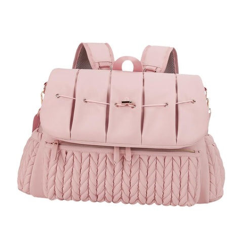 Bffcnl Backpack Diaper Bag Bag, Changing Bag for Bottle Phone Keys Toys, Pink