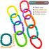 Baby Toys Links-to-Go - Car Seat and Hanging Stroller Ring Toy, Larger Connecting Ring Travel Accessory Set