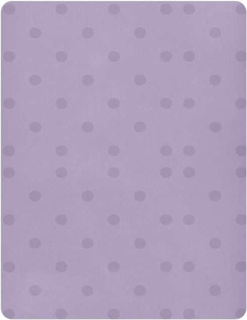 Pigsaly 27x39 Inch Crib Sheets Orchid Polka Dots Baby Sheet for Standard Crib Mattress Boys Girls Toddler Bed Sheets