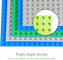 6 Pack Classic Baseplates Building Base Plates for Building Bricks, 10" x 10", 100% Compatible with Major Brands