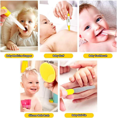 Set, 13 1) Baby Healthcare and Grooming Kit, Portable Baby Safety Care Baby Essentials kit for Newborn(Yellow