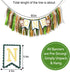TUTOTU 1st Birthday Monkey Banner - Safari Jungle Party High Chair Decor