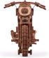 Wood Trick Motorcycle with Rubber Band Motor - Mechanical Model Kits for Adults and Kids, 10x4-3D Wooden Puzzles