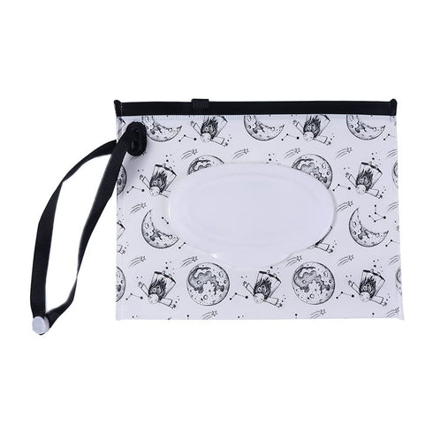 generic Wet Wipe Dispenser, Portable Refillable Wipe Holder, Reusable Lightweight Wipes Container Case