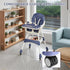 Virplik 4-in-1 Baby High Chair for Babies & Toddlers, High Chair with Detachable PU Cushion, Removable Tray, Adjustable