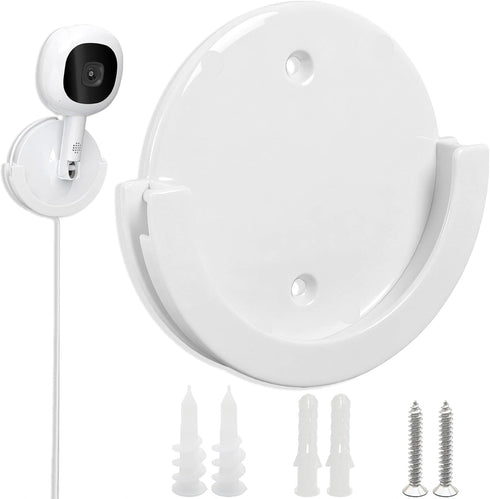 Terixe Wall Mount Compatible with Nanit Flex Multi-Stand - Round, White, Durable ABS