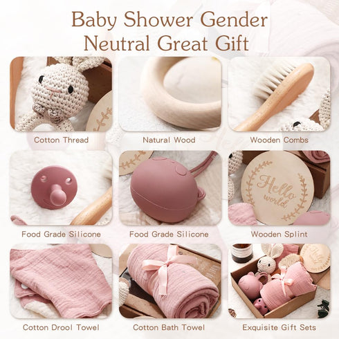 EERKEOD Set Set Set Baby Gift for Newborn New Baby Gift - Newborn Baby Essentials Baby Bath with Baby Blanket Baby