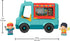 2 1+ Fisher-Price Little People Musical Toddler Toy Serve It Up Food Truck Vehicle with Figures for Pretend Play Ages