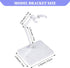 POMER Action Figure Stand, 5 Pcs Transparent Assembly Display Holder Base Model Support Stand Compatible with 6"