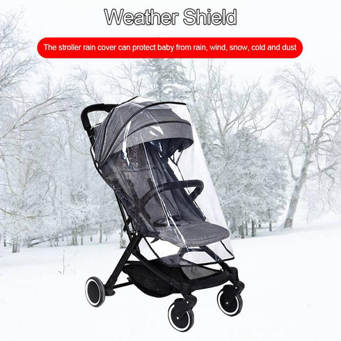 Universal Rain Cover for Children Stroller, Baby Carriage Travel Weather Shield, Baby Pram Raincoat