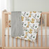 FIGEPO 1) Safari Jungle Animals Baby Blanket Gender Neutral Blankets for Newborn Baby Girls or Boys Nursery Toddler