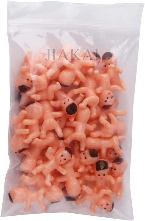36pcs Mini Plastic Babies for Baby Shower, Party Decorations, Ice Cube Game, Baby Toys