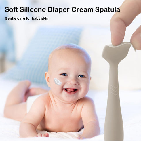3 Pack Baby Diaper Cream Spatula - Baby Diaper Rash Cream Applicator for Butt Paste Diaper Creams - Diaper Cream Brush