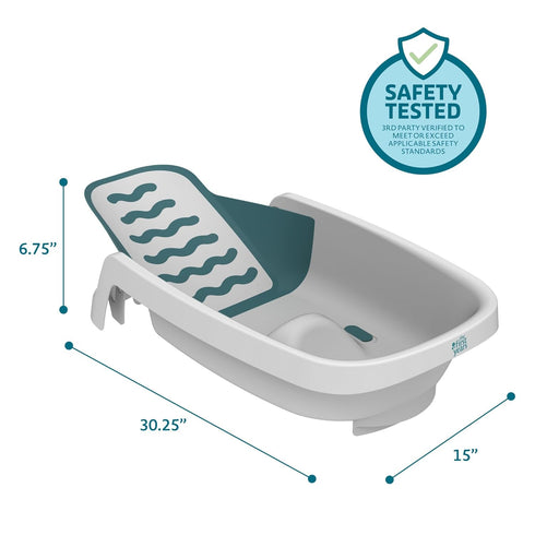 4-in-1 024 The First Years Reclining Baby Bathtub Grows-with-Baby Adjustable Bath Seat Multi-Position Backrest
