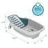 4-in-1 024 The First Years Reclining Baby Bathtub Grows-with-Baby Adjustable Bath Seat Multi-Position Backrest