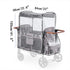 SeedFuture Stroller Wagon Raincover for W4 Original, Lightweight Transparent Waterproof Windproof Protection W4