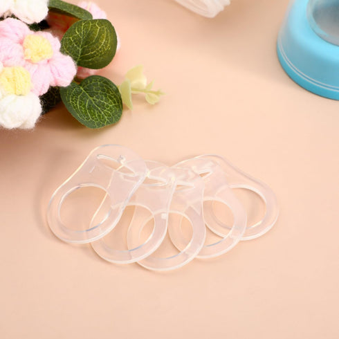 FENICAL 10 Pieces Silicone Adapter Rings Baby Holder and Clip MAM-Compatible (Soft &Transparent)