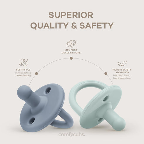Pack 5 Baby Wrap Carrier and Pacifiers, of Bundled by Comfy Cubs