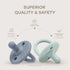 Pack 5 Baby Wrap Carrier and Pacifiers, of Bundled by Comfy Cubs