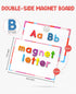 238 Gamenote Classroom Magnetic Alphabet Letters Kit Pcs with Double - Side Magnet Board - Foam Alphabet Letters