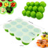 Samuelworld Baby Food Storage Container, 12 Portions x 2.5oz - BPA Free Silicone Freezer Tray with Clip-On Lid for Milk