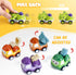 Mini Car Toys for 1 Year Old Boy, 12 Sets Pull-Back Trucks with Playmat, Gifts for Toddlers Age 1-2