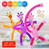 WUCLUD 24PC Telescopic Suction Cup Kids' Giraffe Toy Sensory Pieces, Toddler Travel & Treasure Box Toys