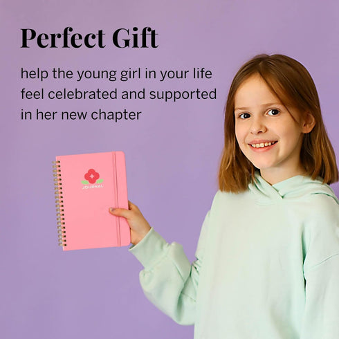 8-12 Pixie Period Tracker Journal for Girls - Pixies My First Period Notebook with Daily Menstrual Cycle Guided
