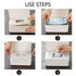 Onebycitess Baby Wipes Dispenser, Baby Wipes Case Holder Keeps Diaper Wipes Fresh Non-Slip Wipe Container Three-Layer