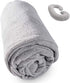 1 MIDDLE ONE C Shaped Pregnancy Pillowcase, Breathable Velour Replacement Cover with