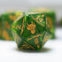 7-Die RPG Polyhedral Dice Set for Dungeon and Dragons D&D MTG, D20 D12 D10 D8 D6 D4 D% (Green)