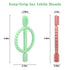 0-6 6-12 Baby Teething Toys with Easy-Hold Handle, Silicone Infant Toothbrush, Textured On Both Sides Helps Massage
