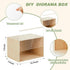 Cinnvoice 15.7'' 11'' 11'' Diorama Box Unfinished Large Display Box Wooden Display Cases for Collectibles x x