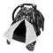 Hcpwzrf Black White Paisley Baby Car Seat Cover & Nursing Cover - Breathable
