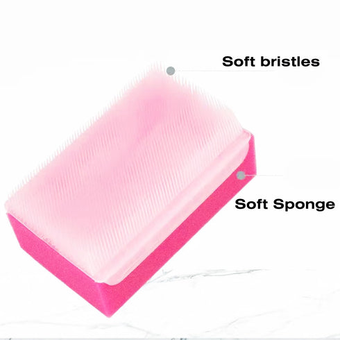MR LION (Pack 6) Baby Bath Sponges for Newborns - Baby Cradle Cap Brush - Cradle Cap Comb for Babies of (Mixed Color A)