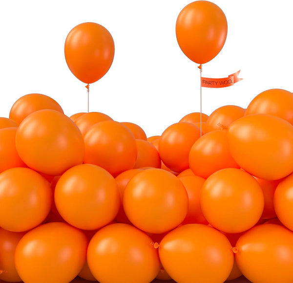 PartyWoo Tangerine Orange Balloons, 120 pcs 5 Inch Dark Orange Balloons for Party Decorations, Birthday, Wedding