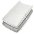 Homiest 2 Pack Changing Pad Cover, White + Light Gray Changing Table Sheets,