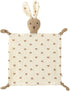 Lovey Blanket for Boys and Girls, Organic Cotton Muslin Security Blanket, Soft Soothing Towel for Newborns