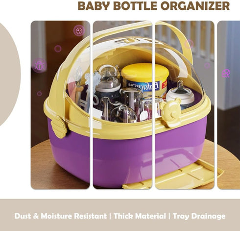 KALWEL Baby Bottle Rack,Baby Bottle Organizer,Baby Bottle Storage Organizer,Baby Bottle Drying Rack
