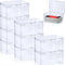 Qunclay 10 Pcs Clear Playing Card Case, Card Deck Storage Box Compatible with MTG/TCG Baseball Cards