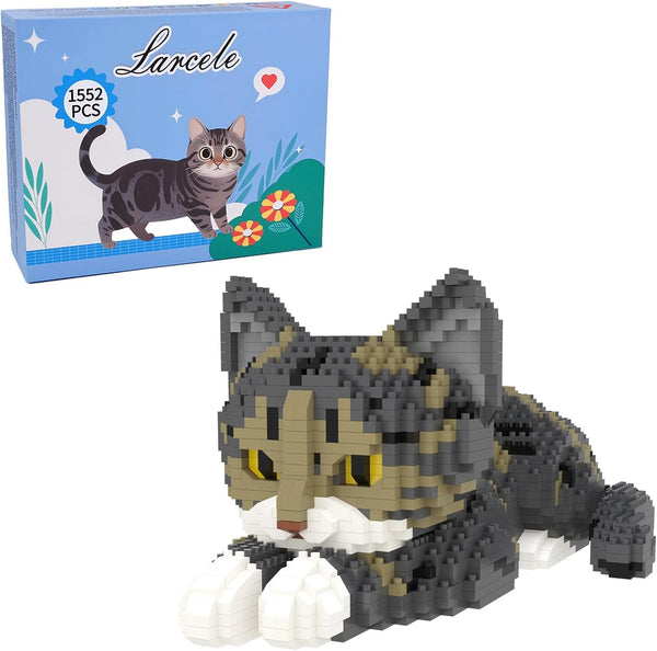 Larcele Micro Building Blocks Set, DIY Mini Building Toy Bricks for Age