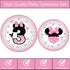 80 Pcs Pink Minnie 3rd Birthday Party Tableware - Wild Three Paper Plates, Napkins, Forks for Girls' Birthday